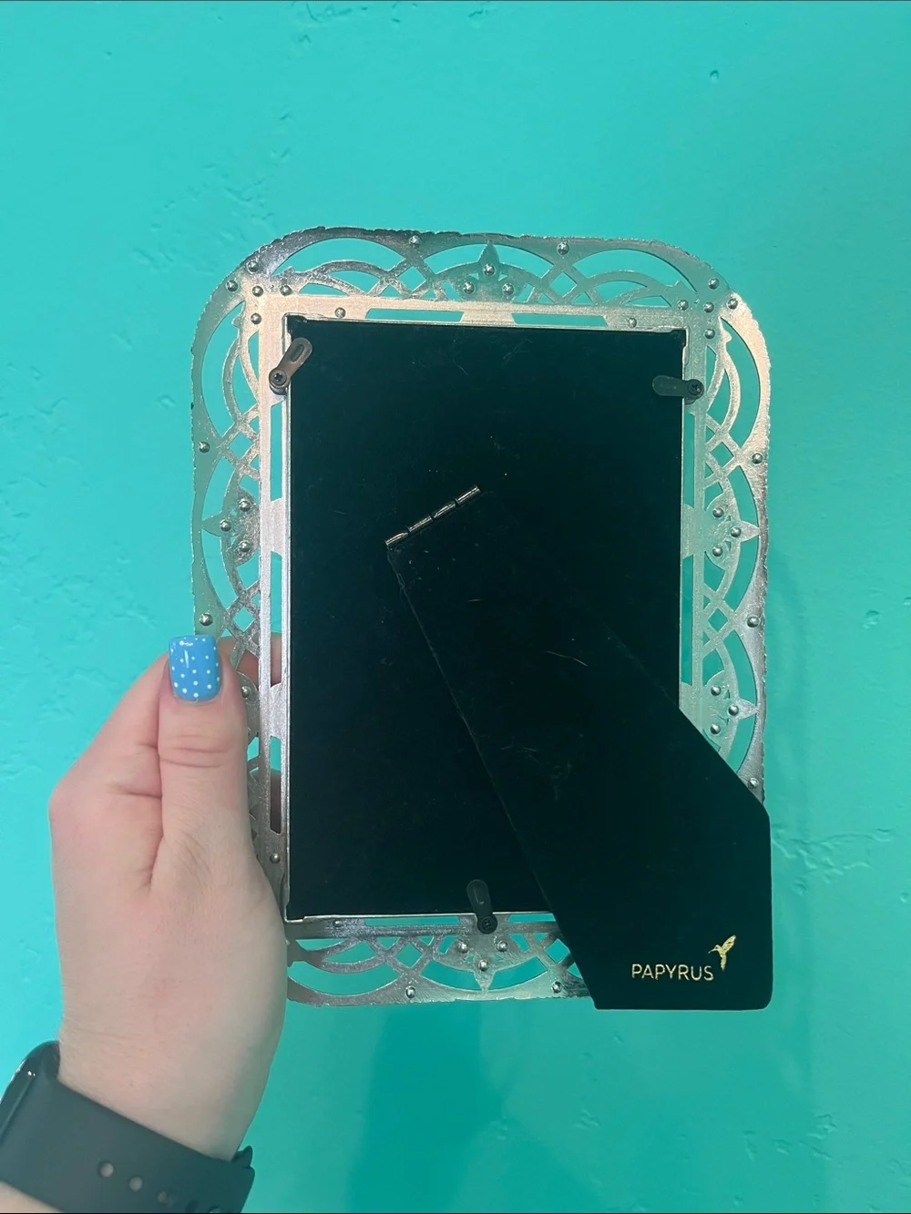 Silver 4x6 Papyrus Picture Frame